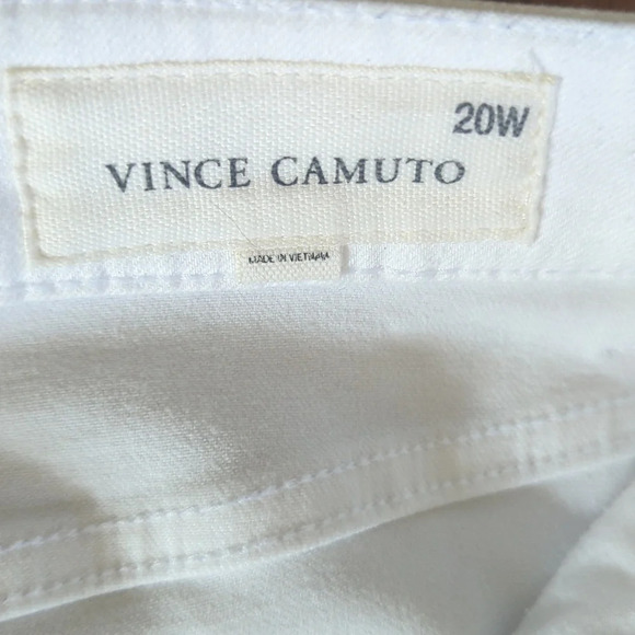 Vince Camuto Straight Leg Ankle White Jeans, US 20W Plus Size - Picture 4 of 4